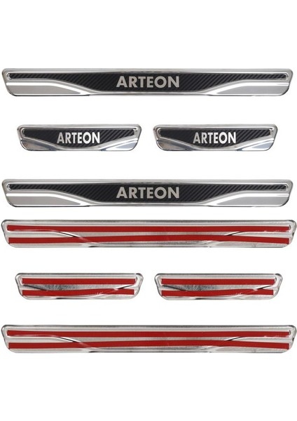Vw Arteon Uyumlu 4 Prç. Iç Kapı Eşiği Karbon Krom Abs indirimleri