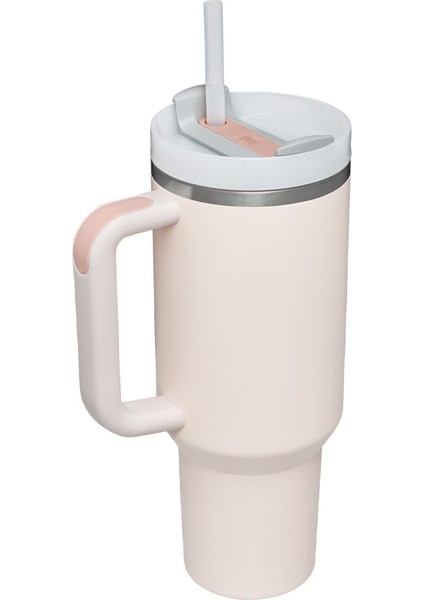 Quencher Pipetli Termos 1,18 L Açık Pembe