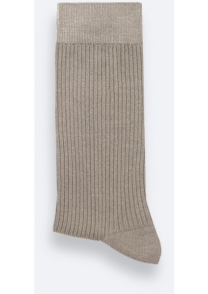 Erkek Vizon Pamuklu Fitilli Soket Çorap A42y8519