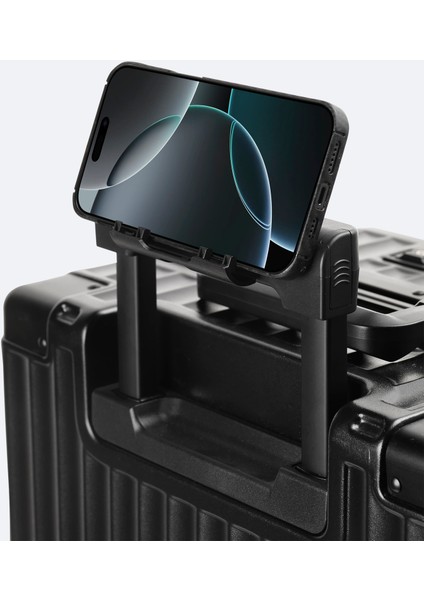 Erkek Siyah Polipropilen Laptop Bölmeli USB Sarj Özellikli Küçük Boy Bavul B008109