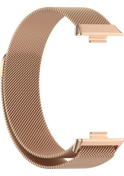 Huawei Watch Fit 3 Uyumlu Manyetik Mıknatıslı Hasır Kordon Kayış