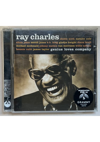 Ray Charles Genius Loves Company CD (Orjnal 2004 Dönem Baskı Cd)