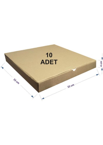 Pizza Kutusu 33X33X4CM 100 Adet