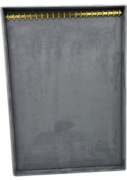 Yerli Üretim Özel Sardunya Kumaş Tırnaklı Füme Renk 34/24 cm Ayaklı Tesbih-Kolye Takı Standi fırsatları