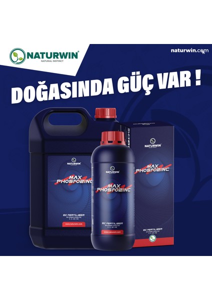 Max Phosfozinc %40 Fosfor %5 Azot %5 Çinko %0,5 Bor Sıvı Gübre 1 Lt