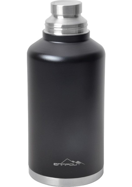 Campout Çift Katmanlı Termos 2000 ML Siyah