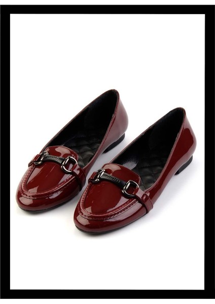 Bordo Rugan Kadın Babet K01043060508