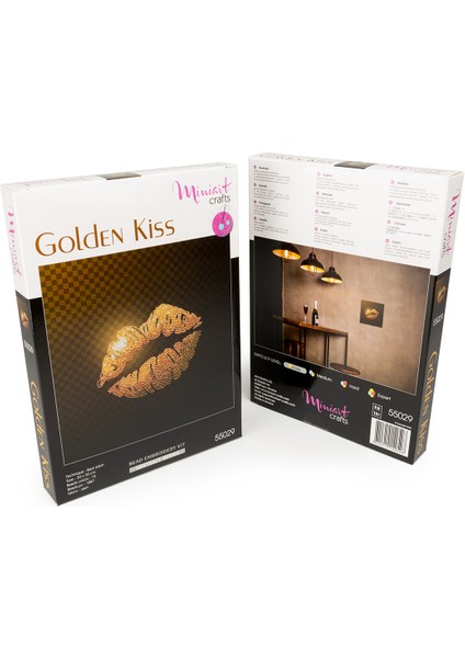 Miniart Golden Kiss Boncuk Nakış Seti