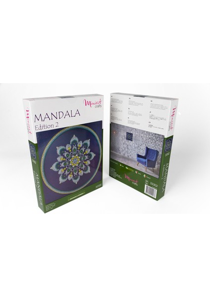 Miniart Mandala 2. Baskı Boncuk Nakış Seti