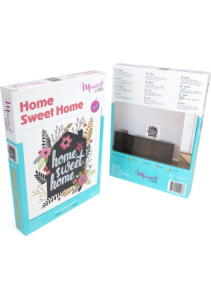 Miniart Home Sweet Home Boncuk Nakış Seti