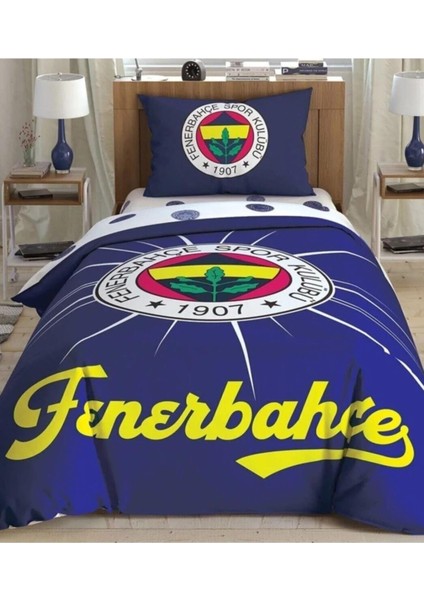 Taç Lisanslı Fenerbahçe Light Glow Tek kişilik Nevresim Takımı