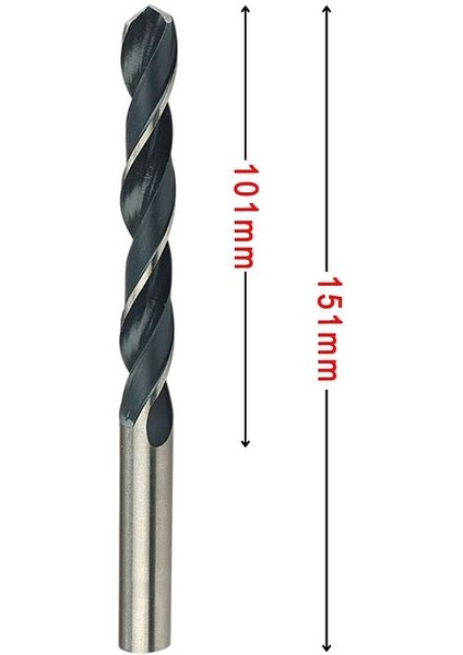 Mte 12MM Hss Silindirik Saplı Matkap Ucu