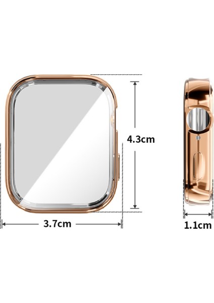 Huawei Watch Fit 3 Uyumlu Kasa Ekran Koruyucu 360 Tam Koruma Kılıf Kapak