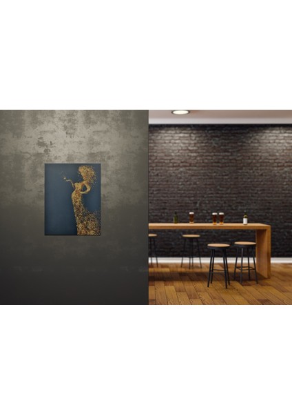 Miniart Lady In Gold Boncuk Nakış Seti