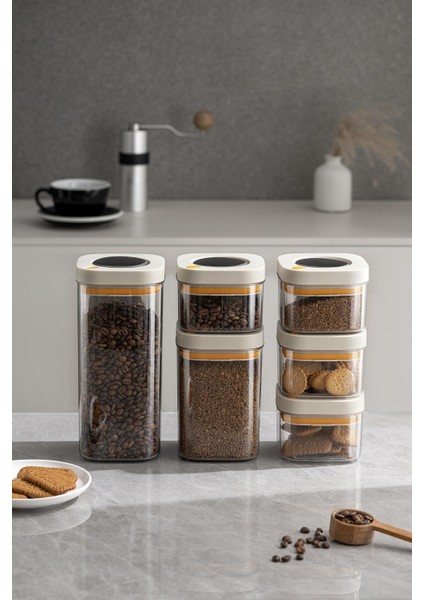 Pinmoo 3 Lü Vakumlu Saklama Kabı Bej 380-1100-1800 indirimleri