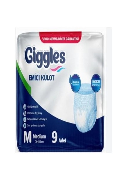 Külotlu Hasta Bezi Medium 9 Lu