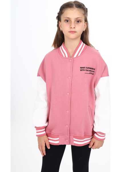 Kız Çocuk Nakışlı Kolej Hırka