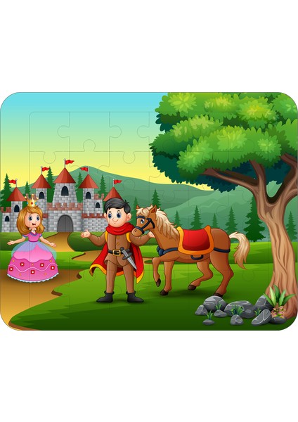 30 Parça Ahşap Eğitici Yapboz Puzzle Seti (Set 6)