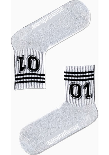01 Sayılı Desenli Renkli Spor Çorap
