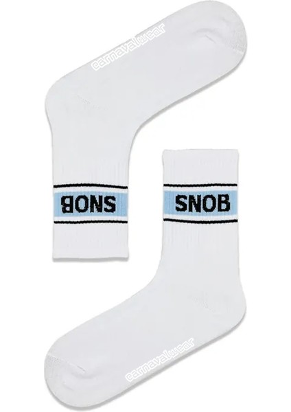 Snob Yazılı Spor Çorap