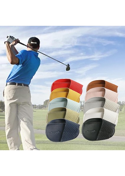 Golf Kafası Koruyucu Pu Deri Sporcu Seyahat Için Taşınabilir Kapakları Çok Renkli Büyük (Yurt Dışından) fiyatları