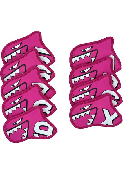 9 Golf Kulübü Başörtüsü Koruma Muhafızları Aşınmaya Dayanıklı Golf Demir Kapak Seti Gül Kırmızı (Yurt Dışından) fiyatları