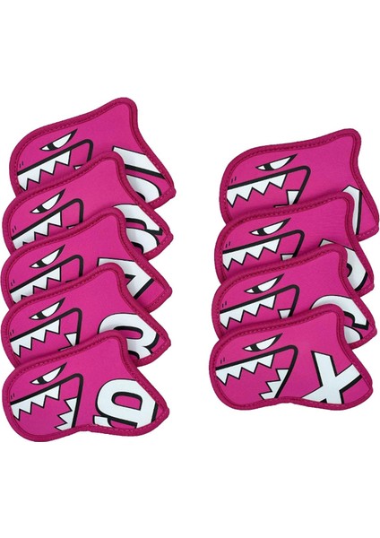 9 Golf Kulübü Başörtüsü Koruma Muhafızları Aşınmaya Dayanıklı Golf Demir Kapak Seti Gül Kırmızı (Yurt Dışından) modelleri