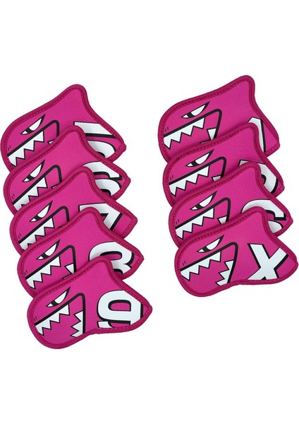 9 Golf Kulübü Başörtüsü Koruma Muhafızları Aşınmaya Dayanıklı Golf Demir Kapak Seti Gül Kırmızı (Yurt Dışından) indirimleri