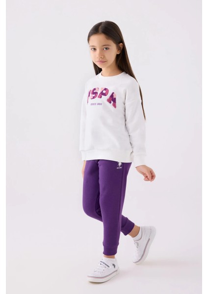 Beyaz Kız Çocuk Eşofman Takımı modelleri