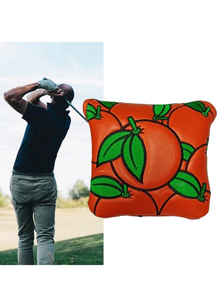 Pu Golf Çekiç Atıcı Ğı Golf Kulübü Başlıkları Turuncu Turuncu 14CMX12.5CM (Yurt Dışından) indirimleri