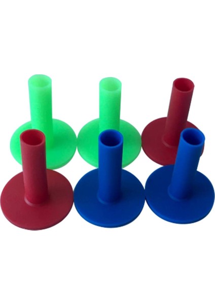 6 Grup Kauçuk Golf Sürüş Iğı Tees Kullanılabilir Golf Tutucular Dia. 55MM 65MM (Yurt Dışından)