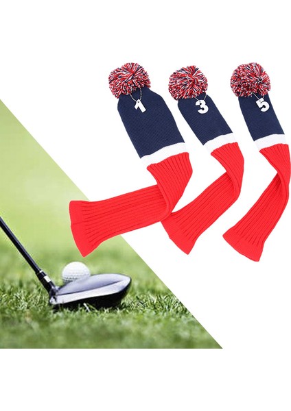 3x Örme Ahşap Golf Kulübü Kılıfı Boyunlu Çorap Değiştirilebilir. 1 (Yurt Dışından) modelleri