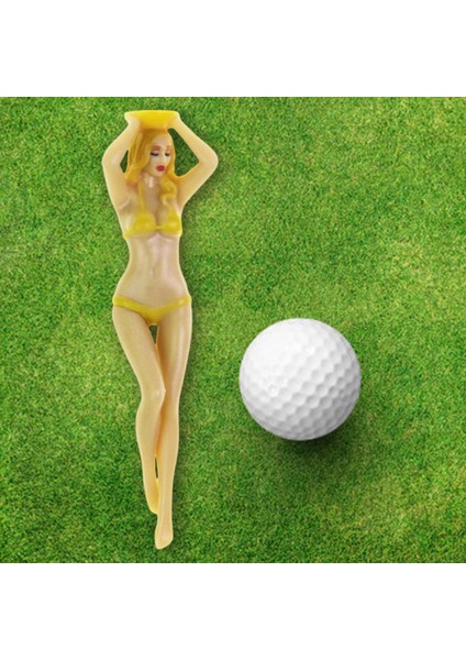 Yenilik Golf Tees Bikini Kadın Bekarlığa Veda Partisi Golfçü Golf Hediyesi Ş Sarı (Yurt Dışından)