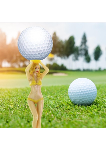 Yenilik Golf Tees Bikini Kadın Bekarlığa Veda Partisi Golfçü Golf Hediyesi Ş Sarı (Yurt Dışından)