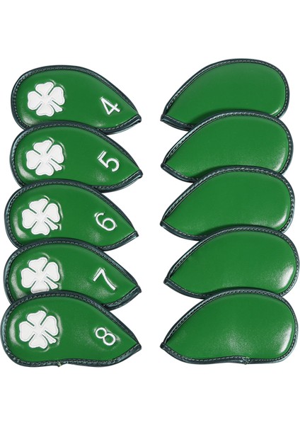 10 Adet Golf Demir Headcovers Yapışkan Kapatma Koruyucu Kılıf Golfçü Hediye (Yurt Dışından)