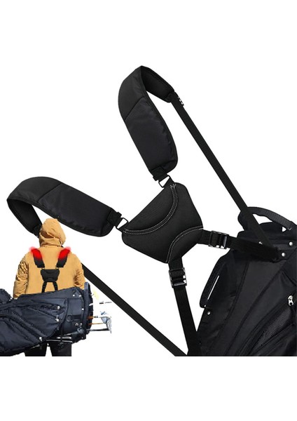 Naylon Golf Çantası Askısı Yedek Omuz Taşıma Askıları Tokalı Yumuşak Lacivert (Yurt Dışından) modelleri
