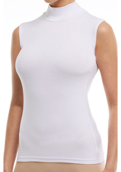 Kadın Sıfır Kol Boğazlı Body 3lü Set Ten