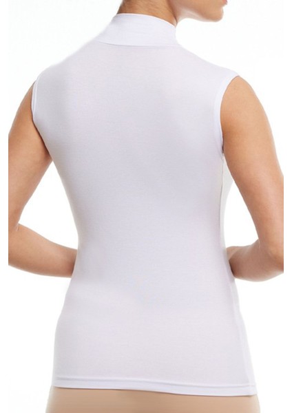 Kadın Sıfır Kol Boğazlı Body 3lü Set Ten