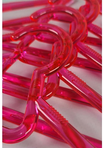 Askı Kristal Bebek Çocuk Askısı 12 Adetli Set Baloncuklu Pembe DE106