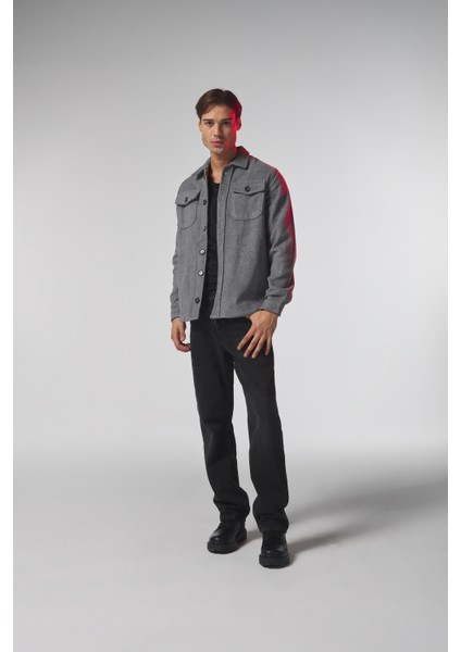 Gömlek Tipi Kaşe Gri Erkek Ceket fiyatları