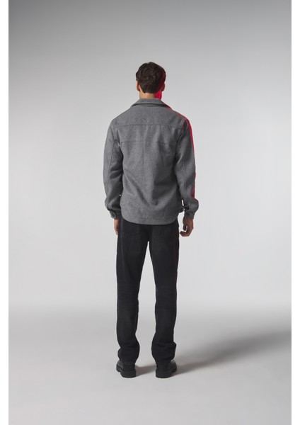 Gömlek Tipi Kaşe Gri Erkek Ceket fırsatları