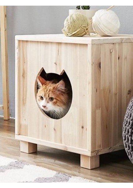 Elawoodworking Ahşap Kedi Evi Kedi Kulubesi