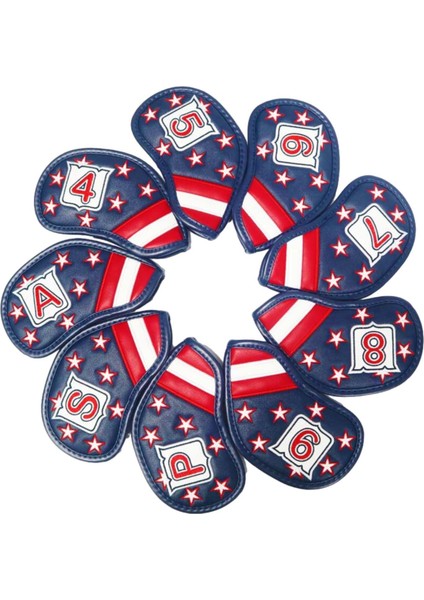 9 Adet Golf Demir Headcovers Erkekler Kadınlar Için Taşınabilir Golf Demir Kulübü Başkanı Kapakları (Yurt Dışından) indirimleri