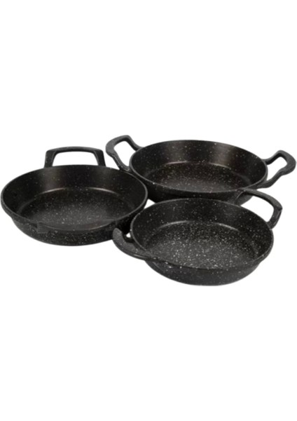 T102 Döküm Sahan Seti 18-20-22CM 3 Lü