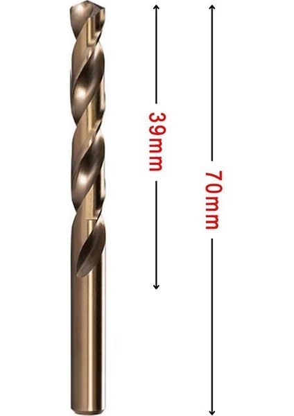 Mte 3,5mm Paslanmaz Matkap Ucu Altın Seri Hss-E Dın 338