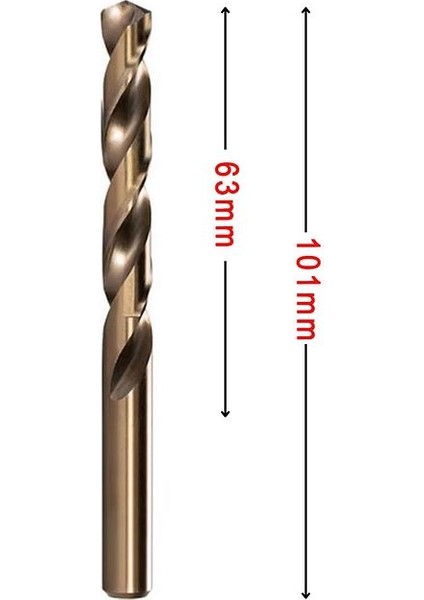 Mte 6,5mm Paslanmaz Matkap Ucu Altın Seri Hss-E Dın 338
