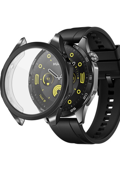 Huawei Watch Gt4 46MM Uyumlu Kasa Ekran Koruyucu 360 Tam Koruma Kılıf Kapak