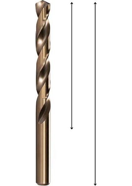 Mte 8mm Paslanmaz Matkap Ucu Altın Seri Hss-E Dın 338
