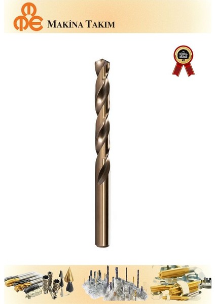 Mte 8,5mm Paslanmaz Matkap Ucu Altın Seri Hss-E Dın 338