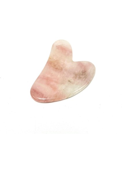 Sertifikalı Pembe Kuvars 1. Sınıf Kalite Gua Sha Doğal Taş Masaj Aleti